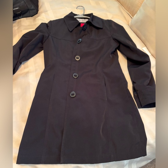 Black trench style coat - Picture 1 of 3